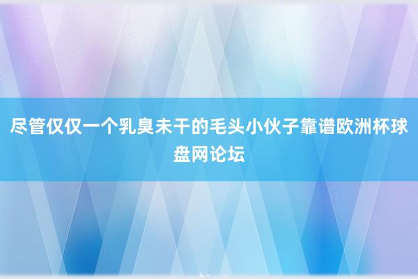 尽管仅仅一个乳臭未干的毛头小伙子靠谱欧洲杯球盘网论坛