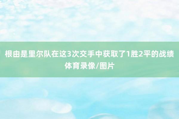 根由是里尔队在这3次交手中获取了1胜2平的战绩体育录像/图片