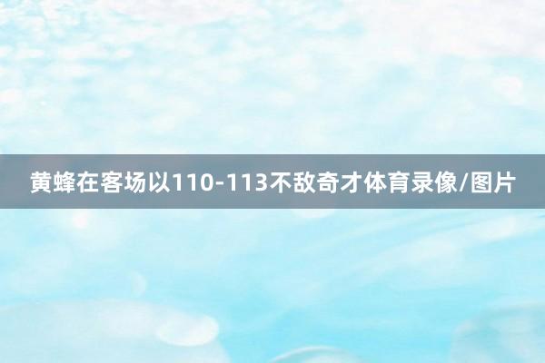 黄蜂在客场以110-113不敌奇才体育录像/图片